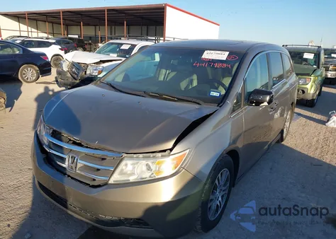 2012 Honda Odyssey Ex-L z USA, uszkodzony, nr VIN 5FNRL5H65CB100380